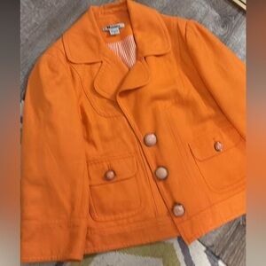 Orange suit blazer jacket NugArd 14